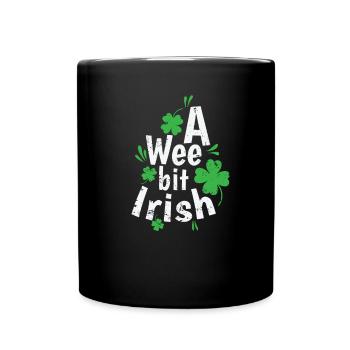 Un peu irlandais Saint-Patrick - Mug uni - noir - Devant