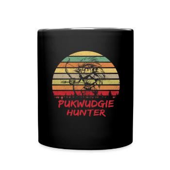 Mythical Monster - Cryptide Monster - Pukwudgie - Full Colour Mug - black - Front