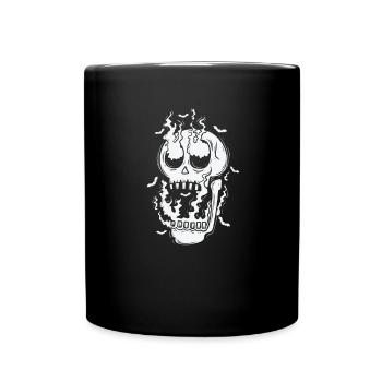 Tête gothique mélancolie sombre - Mug uni - noir - Devant