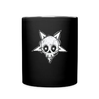Tête gothique mysticisme mélancolie - Mug uni - noir - Devant