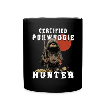 Mythical Monster - Cryptid Monster - Funny - Full Colour Mug - black - Front