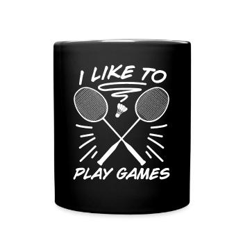Badminton Badminton Racket - Full Colour Mug - black - Front