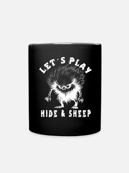 Lass Uns Verstecken - Tasse einfarbig - Schwarz