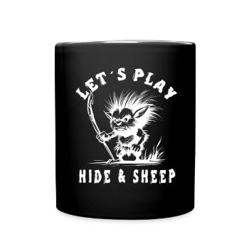 Lass Uns Verstecken - Tasse einfarbig - Schwarz - Vorne