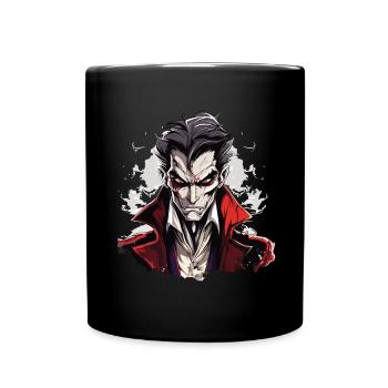 Cool costume d’Halloween - Creepy Vampire - Mug uni - noir - Devant