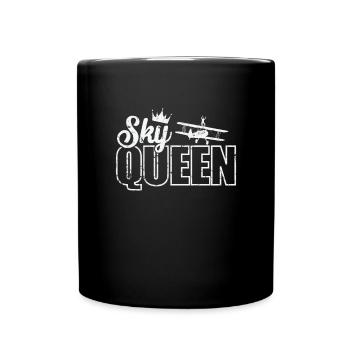 Sky Queen Wing Walker Hobby - Tasse einfarbig - Schwarz - Vorne