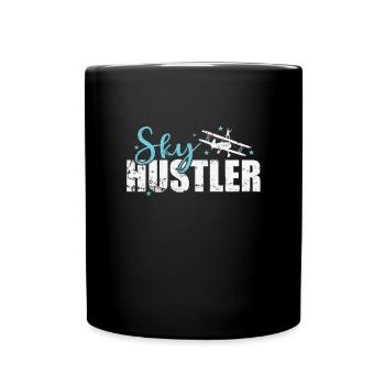 Sky Hustler Wing Walker Hobby - Tasse einfarbig - Schwarz - Vorne