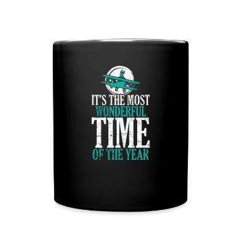 The most wonderful Time of the Year Wing Walker - Full Colour Mug - black - Front