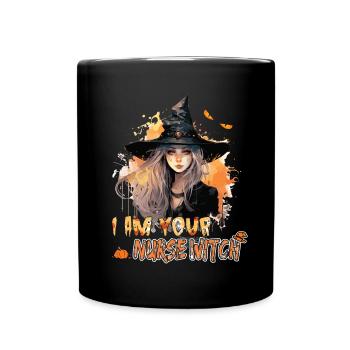 Ich Bin Deine Krankenschwester Hexe - Hexe - Tasse einfarbig - Schwarz - Vorne