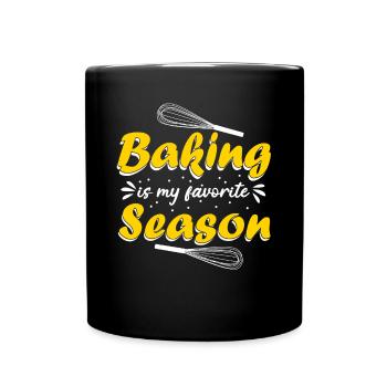 Baking, confectioner, bakery, baker - Full Colour Mug - black - Front