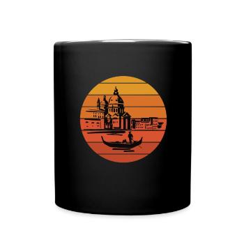 Venice Gondola Italy Venezia - Full Colour Mug - black - Front