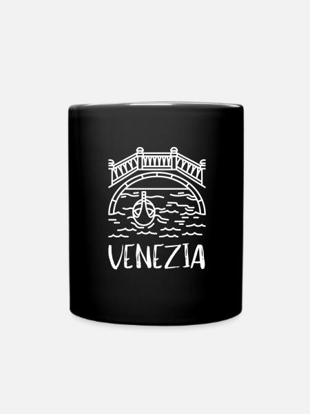 Venice Gondola Italy Venezia - Tasse einfarbig - Schwarz