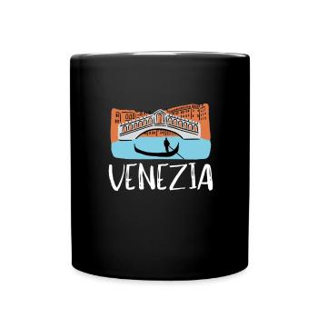 Venice Gondola Italy Venezia - Tasse einfarbig - Schwarz - Vorne