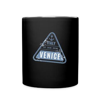 Venice Gondola Italy Venezia - Tasse einfarbig - Schwarz - Vorne