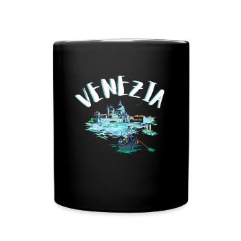 Venice Gondola Italy Venezia - Tasse einfarbig - Schwarz - Vorne