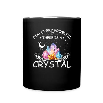 Funny Gemstone Chakra Healer Spiritual - Full Colour Mug - black - Front