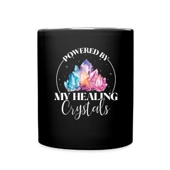 Funny Gemstone Chakra Healer Spiritual - Full Colour Mug - black - Front