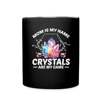 Lustige Edelstein -Chakra -Heilerin Spirituelle - Tasse einfarbig - Schwarz - Vorne