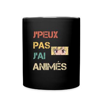 Ich kann kein Geschenk-Mangaka animieren - Tasse einfarbig - Schwarz - Vorne