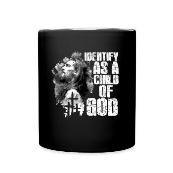 Identifiez-vous comme un enfant de Dieu I Jésus - Mug uni - noir - Devant