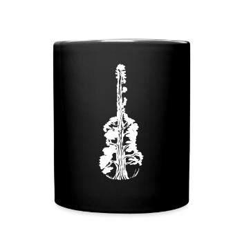 Guitar Music Tree Nature Guitarist - Full Colour Mug - black - Front