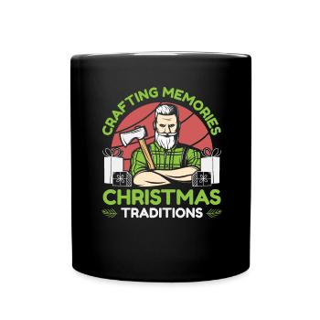 Fa La La La Dental soie dentaire toute la journée dentaire - Mug uni - noir - Devant