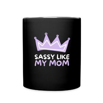 Aunt Niece Matching - Im sassy like my aunt - Tasse einfarbig - Schwarz - Vorne