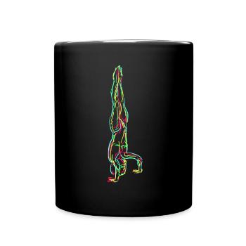 Handstand Gymnastique Graphique Gymnaste - Mug uni - noir - Devant