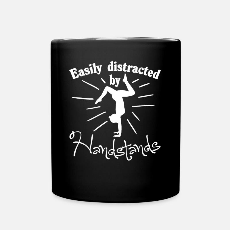 Handstand Turnen Turnerin - Tasse einfarbig - Schwarz