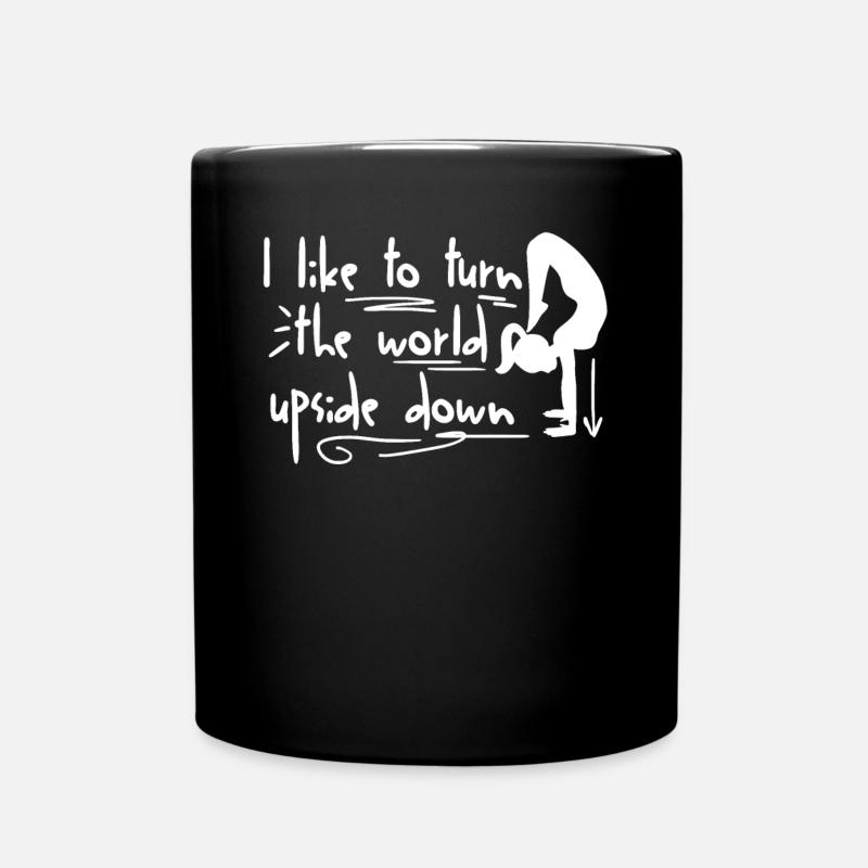 Handstand Mädchen Turnen - Tasse einfarbig - Schwarz
