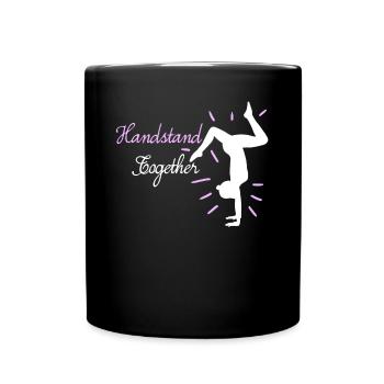Handstand Sport Turnen - Tasse einfarbig - Schwarz - Vorne