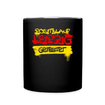 Leipzig Leipziger Sachsen Ostdeutschland - Tasse einfarbig - Schwarz - Vorne