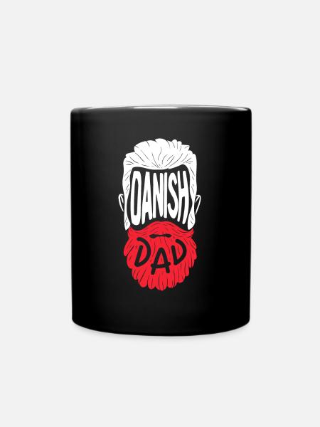Danish Dad - Tasse einfarbig - Schwarz