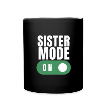 Siblings - Im the big sister bear - Full Colour Mug - black - Front
