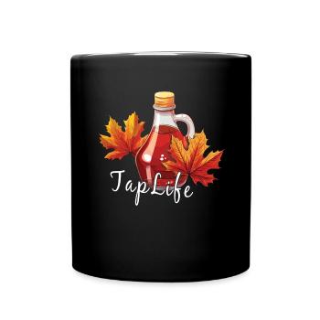 TAPFLIFE - Ahornbaum -Klopfen - Zucker- Und - Tasse einfarbig - Schwarz - Vorne