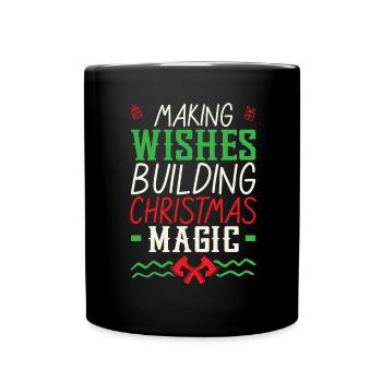 Holly Jolly Checkup Dental Christmas - Full Colour Mug - black - Front