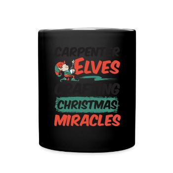 Christmas Cheers and Clean Teeth Dentistry - Full Colour Mug - black - Front