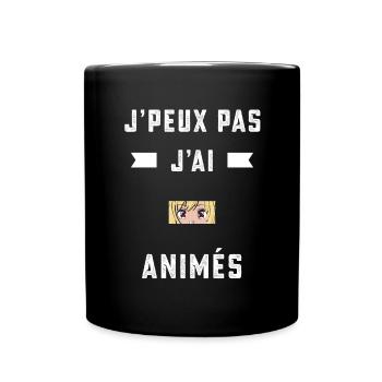 I Can't I Anime Mangaka Gift - Full Colour Mug - black - Front