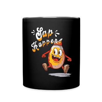 SAP Happens - Maple Tree - Sugar and Maple Syrup - Full Colour Mug - black - Front
