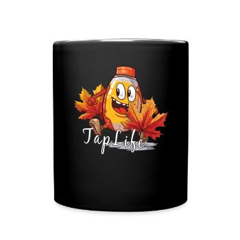 TAPFLIFE - Ahornbaum -Klopfen - Zucker- Und - Tasse einfarbig - Schwarz - Vorne