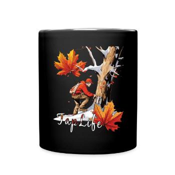Sap happens - maple tree, which is based on sugar and - Full Colour Mug - black - Front
