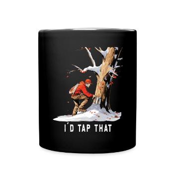 Ich Würde Diesen Ahornbaum Tippen, Der Auf - Tasse einfarbig - Schwarz - Vorne