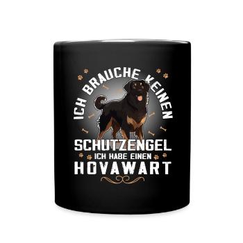 Hovawart besitzer Bauernhund Reinrassig Hovawart - Tasse einfarbig - Schwarz - Vorne