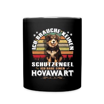 Hovawart besitzer Bauernhund Reinrassig Hovawart - Tasse einfarbig - Schwarz - Vorne