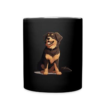 Hovawart owner farmer dog Purebred - Full Colour Mug - black - Front