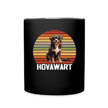 Hovawart besitzer Bauernhund Reinrassig Retro - Tasse einfarbig - Schwarz - Vorne