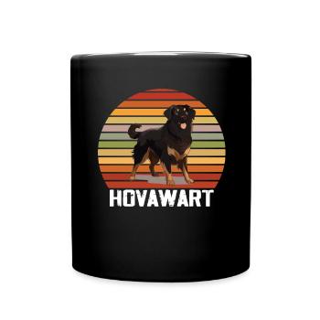 Hovawart besitzer Bauernhund Reinrassig - Tasse einfarbig - Schwarz - Vorne