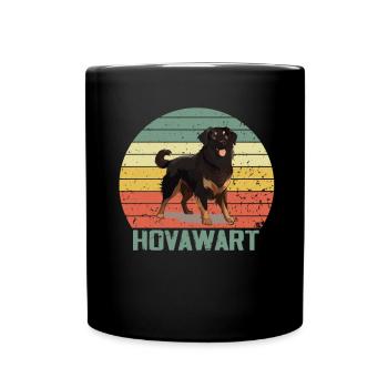 Hovawart besitzer Bauernhund Reinrassig Retro - Tasse einfarbig - Schwarz - Vorne