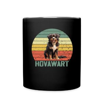 Hovawart besitzer Bauernhund Reinrassig - Tasse einfarbig - Schwarz - Vorne