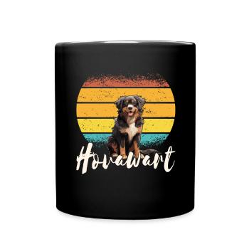 Hovawart besitzer Bauernhund Reinrassig Retro - Tasse einfarbig - Schwarz - Vorne